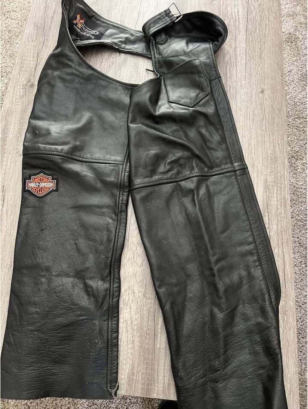 Xelement Leather Motorcycle Chaps Size 34